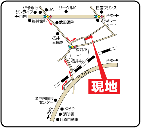 今治郷桜井・さくらタウン地図